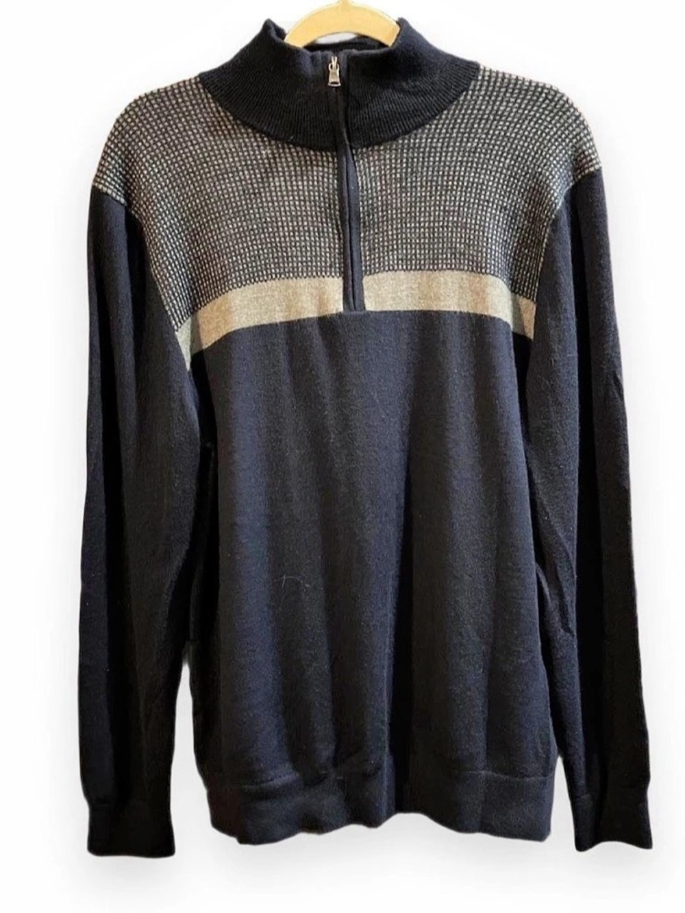 Banana Republic Merino Wool Quarter-Zip Sweater Men's Large